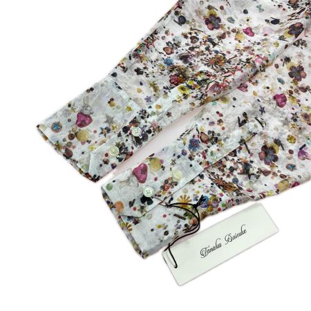 tanaka daisuke/タナカダイスケ childhood spangle organzy shirt オーガンジー シャツ SIZE F TD24AW-SH03 花柄 メンズ