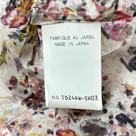 tanaka daisuke/タナカダイスケ childhood spangle organzy shirt オーガンジー シャツ SIZE F TD24AW-SH03 花柄 メンズ
