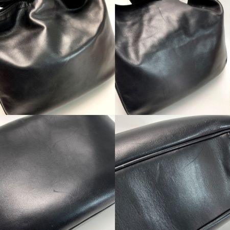  GUCCI グッチ バンブー ハンドバッグ 001･1577 ブラック レザー ショルダーバッグ 布袋有