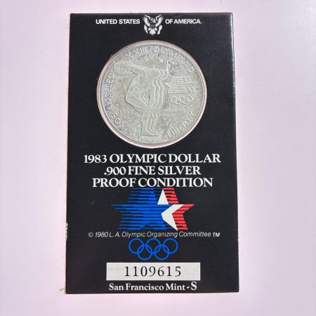 1983年 ロサンゼルスオリンピック記念 1ドル 銀貨 3枚セット FINE SILVER 900