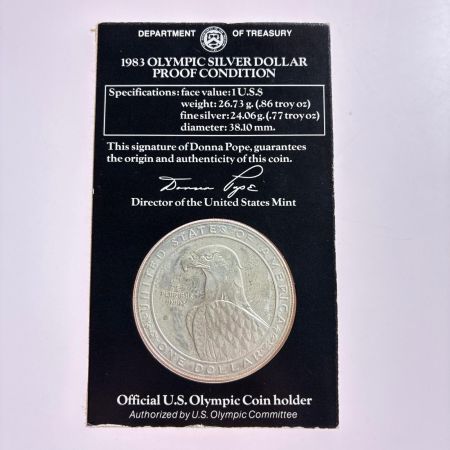 1983年 ロサンゼルスオリンピック記念 1ドル 銀貨 3枚セット FINE SILVER 900