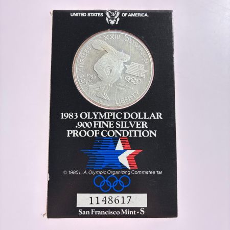 1983年 ロサンゼルスオリンピック記念 1ドル 銀貨 3枚セット FINE SILVER 900