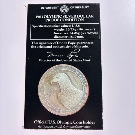 1983年 ロサンゼルスオリンピック記念 1ドル 銀貨 3枚セット FINE SILVER 900