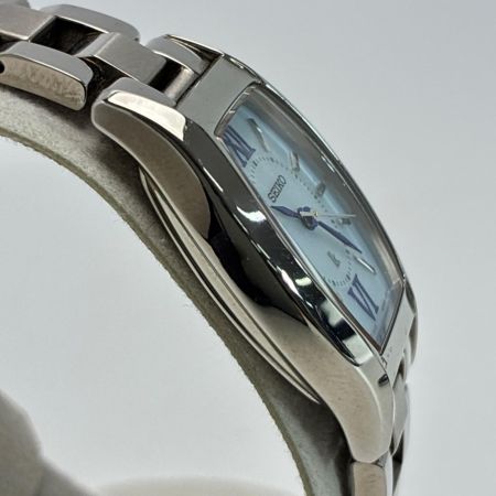 SEIKO セイコー ルキア ステンレススチール V117-0DK0 スカイブルー 腕時計 レディース