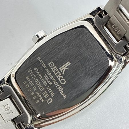 SEIKO セイコー ルキア ステンレススチール V117-0DK0 スカイブルー 腕時計 レディース