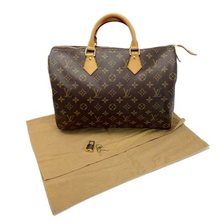 LOUIS VUITTON ルイヴィトン ミニボストンバッグ モノグラム スピーディ35 M41524 パドロック キーx2 保存袋有