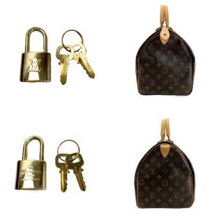  LOUIS VUITTON ルイヴィトン ミニボストンバッグ モノグラム スピーディ35 M41524 パドロック キーx2 保存袋有