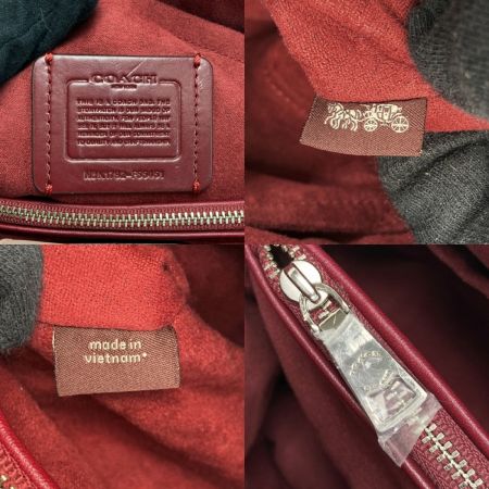  COACH コーチ デボスド シグネチャー 2WAYバッグ F55451 ピンク パテントレザー ハンドバッグ ショルダーバッグ