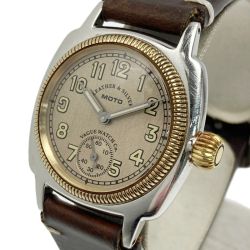 ☆☆ MOTO×VAGUE WATCH CO. クッサン WT04 ゴールド クォーツ メンズ 腕時計 COUSSIN ヴァーグウォッチ Bランク