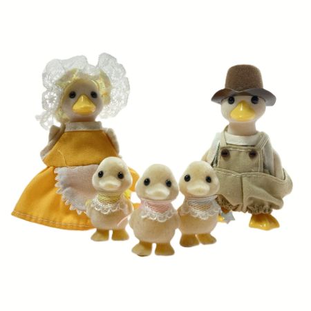  シルバニアファミリー UK 海外版 アヒルファミリー 5体セット Puddleford family