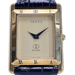 ☆☆ GUCCI グッチ スクエア  4200M ゴールド メンズ ベルト社外 Bランク