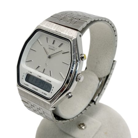  CITIZEN シチズン デジアナ 4-099915 Y ホワイト クォーツ メンズ 腕時計