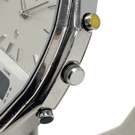  CITIZEN シチズン デジアナ 4-099915 Y ホワイト クォーツ メンズ 腕時計