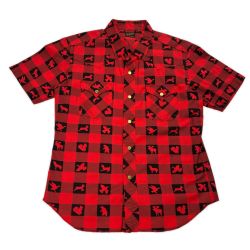 ☆☆ TENDERLOIN テンダーロイン ウィンチェスター 半袖シャツ SIZE XS メンズ レッド Bランク