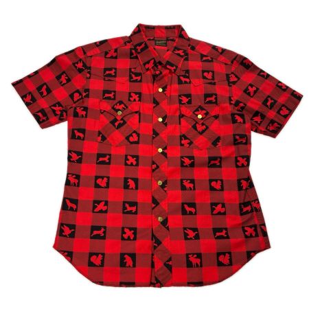  TENDERLOIN テンダーロイン ウィンチェスター 半袖シャツ SIZE XS メンズ レッド