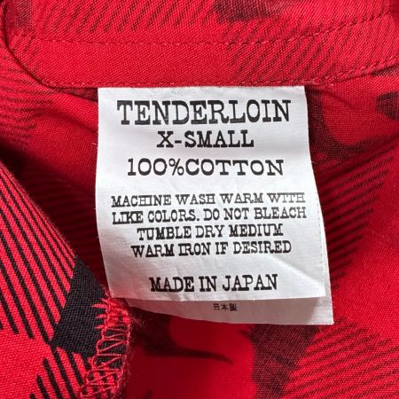  TENDERLOIN テンダーロイン ウィンチェスター 半袖シャツ SIZE XS メンズ レッド