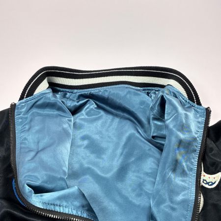  DIESEL ディーゼル スカジャン ジャケット 蛇柄 刺繍 SIZE XS レディース ブラック×ブルー