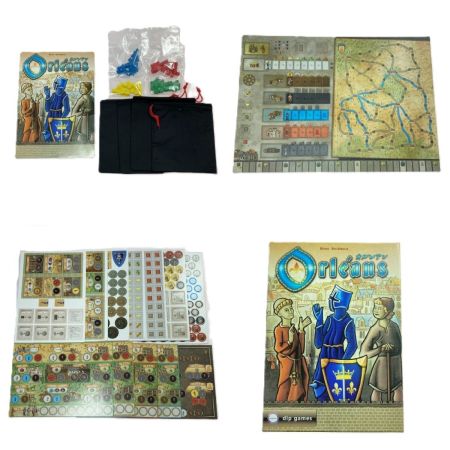 エンゲームズ オルレアン 基本+拡張セット4種 完全日本語版 ボードゲーム Orleans 侵略/交易と陰謀/5人プレイ用拡張/プロモタイルセット