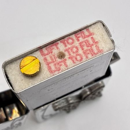  ZIPPO ジッポー オイルライター 蝶 メタル貼 箱有