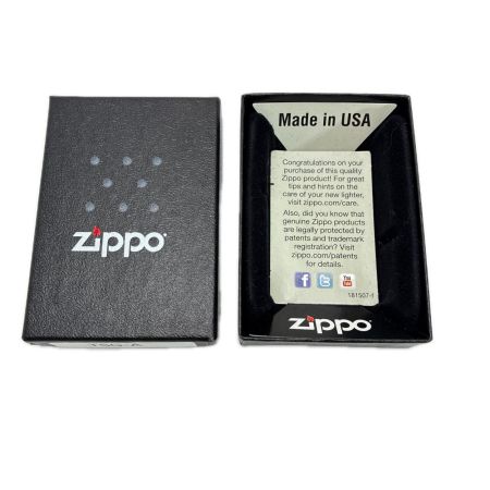  ZIPPO ジッポー オイルライター 蝶 メタル貼 箱有