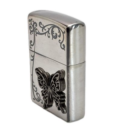  ZIPPO ジッポー オイルライター 蝶 メタル貼 箱有