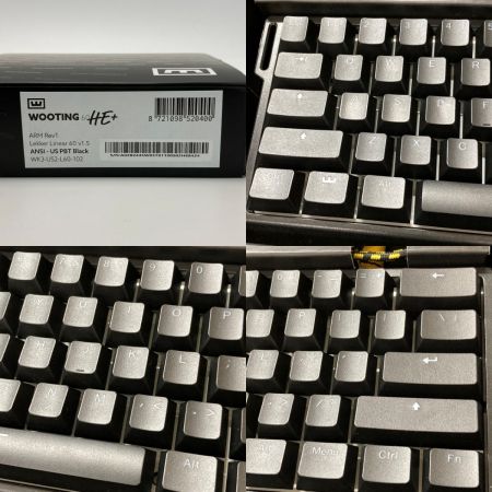  Wooting 60HE+ ゲーミングキーボード US 配列 ブラック