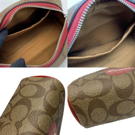  COACH コーチ ドーム型コスメポーチ ストロベリー  CH528 レディース