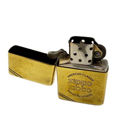 ZIPPO ジッポー オイルライター 1991年製 ソリッドブラス 反転ロゴ ダイアゴナルライン