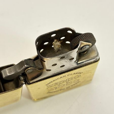 ZIPPO ジッポー オイルライター 1991年製 ソリッドブラス 反転ロゴ ダイアゴナルライン