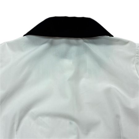 MARY QUANT ブラウス シャツ 半袖 SIZE M 225-102804-030-3 ホワイト×ブラック レディース
