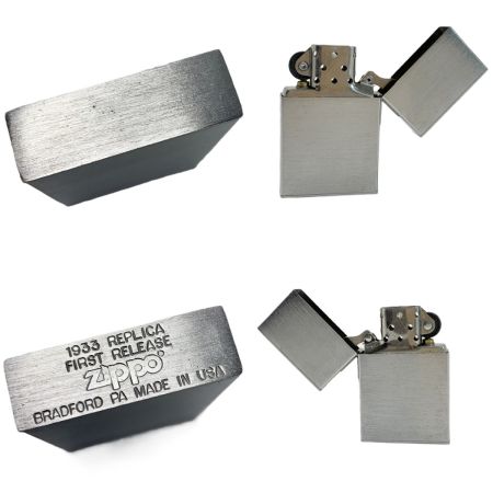  ZIPPO ジッポー 1933レプリカ ファーストリリース ブラッシュクローム 無地 純正 オイルライター