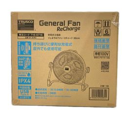 TRUSCO トラスコ 充電式工場扇 ジェネラルファン・ReCharge DF-30RC 未使用品 Sランク