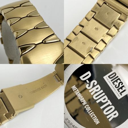 DIESEL ディーゼル D-SRUPTOR DZ-2214 ゴールド クォーツ メンズ 腕時計