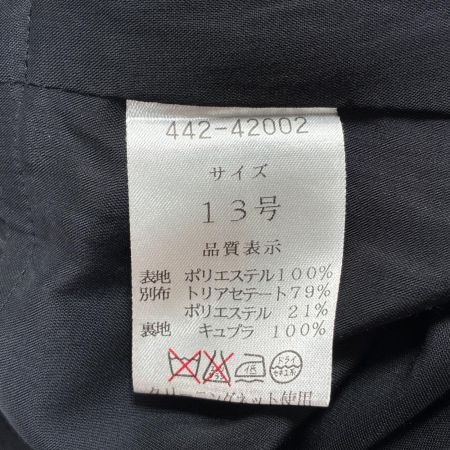 桂由美 ブラックフォーマル ジャケット・ワンピース 13号 442-42002 ブラック スーツセットアップ レディース