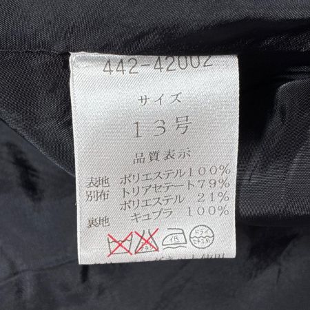桂由美 ブラックフォーマル ジャケット・ワンピース 13号 442-42002 ブラック スーツセットアップ レディース