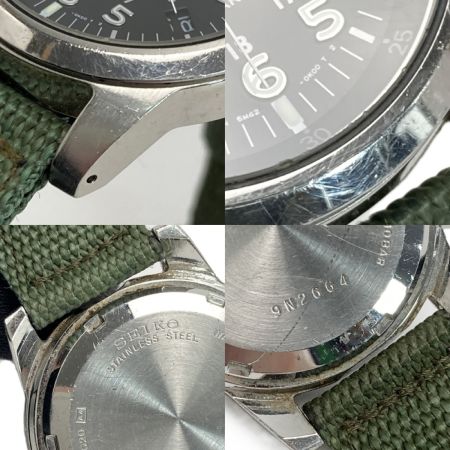  SEIKO セイコー サス デイト 5M42-0G20 ブラック キネティック メンズ 腕時計 SUS