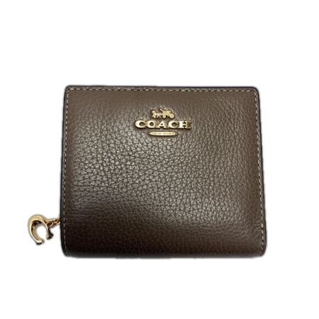  COACH コーチ 2つ折り財布 C2862 ブラウン レディース ゴールド金具