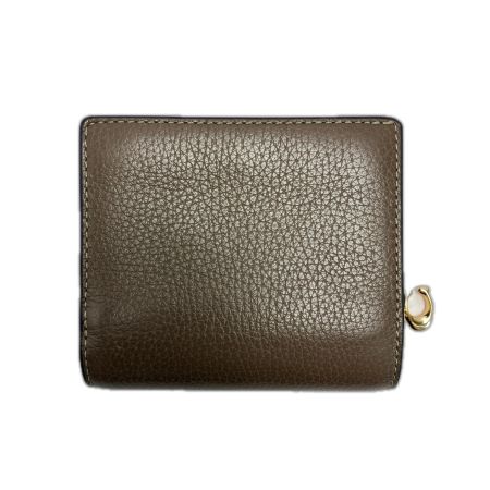  COACH コーチ 2つ折り財布 C2862 ブラウン レディース ゴールド金具