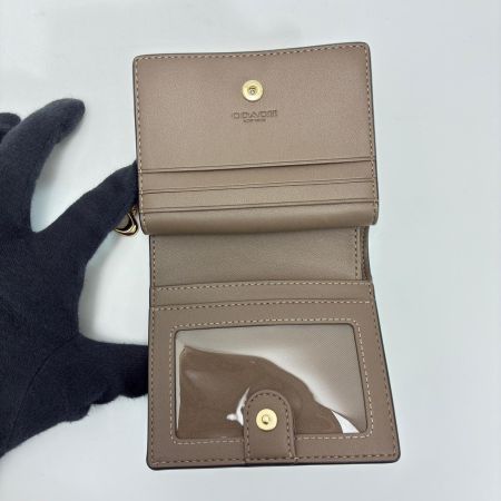  COACH コーチ 2つ折り財布 C2862 ブラウン レディース ゴールド金具
