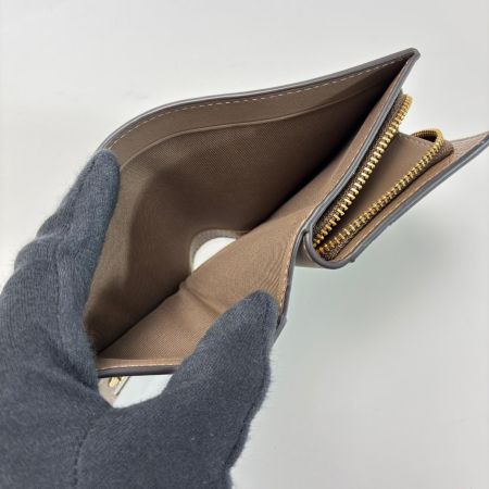  COACH コーチ 2つ折り財布 C2862 ブラウン レディース ゴールド金具
