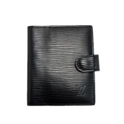 LOUIS VUITTON ルイヴィトン エピ ポルトビエ コンパクト M63552 ノワール 2つ折り財布 Cランク