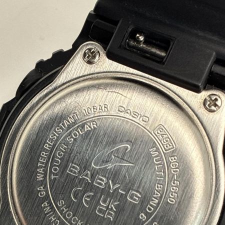 CASIO カシオ Baby-G  BGD-5650 SERIES ブラック デジタル 電波ソーラー レディース 腕時計