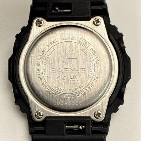 CASIO カシオ Baby-G  BGD-5650 SERIES ブラック デジタル 電波ソーラー レディース 腕時計