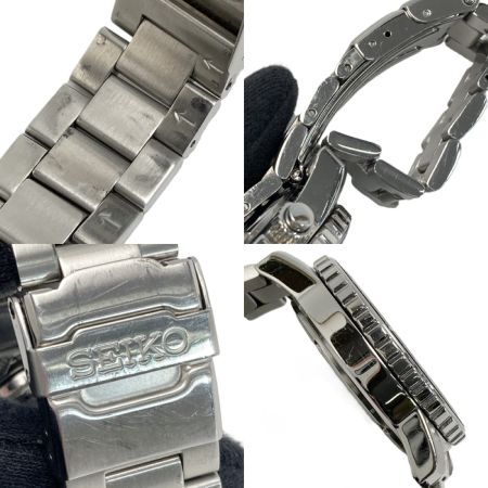  SEIKO セイコー クロノグラフ 100M デイト 7T62-0CV0 ブラック クォーツ メンズ 腕時計