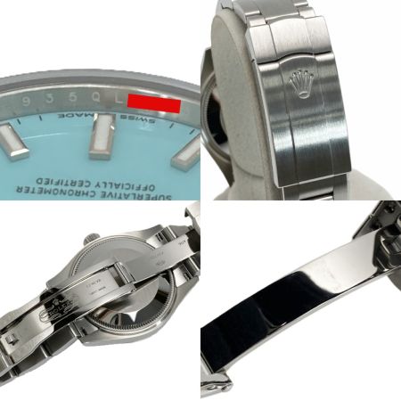  ROLEX ロレックス オイスターパーペチュアル  277200 ターコイズブルー 自動巻き レディース 腕時計 箱・ギャランティ有