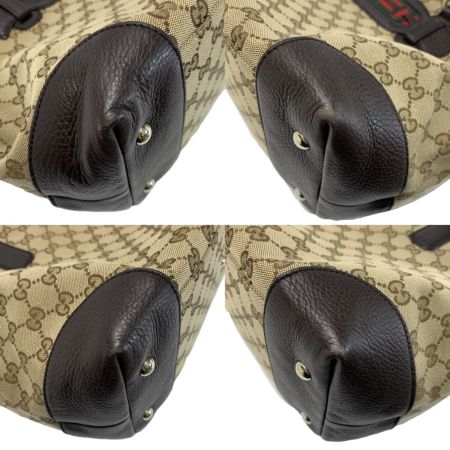  GUCCI グッチ  ホースビット/シェリー GGキャンバスxレザー 296850 トートバッグ 袋有