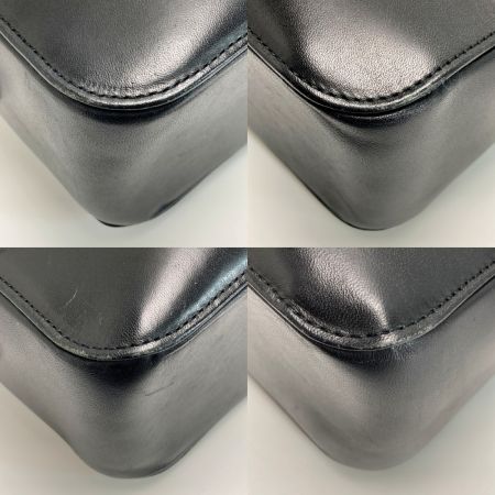 BURBERRY バーバリー ノバチェック ロゴ型押し トートバッグ ブラック キャンバス×レザー ワンショルダー