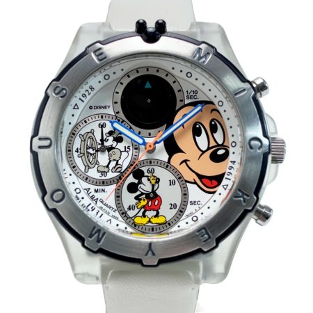 SEIKO セイコー SEIKO ミッキーマウス 1928年 1931年 1994年 V655-605A 腕時計 クロノグラフ 非純正ベルト