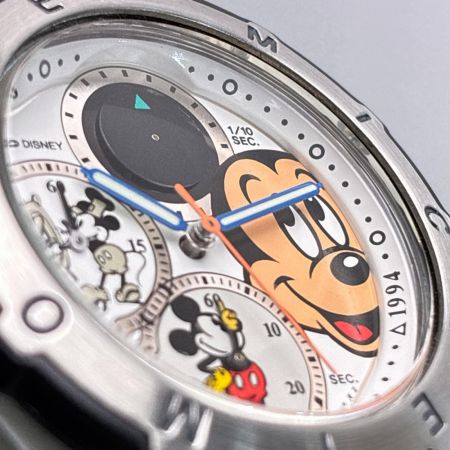 SEIKO セイコー SEIKO ミッキーマウス 1928年 1931年 1994年 V655-605A 腕時計 クロノグラフ 非純正ベルト