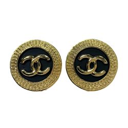☆☆ CHANEL シャネル ココマーク CCロゴ クリップオン  GP ビンテージ イヤリング Bランク